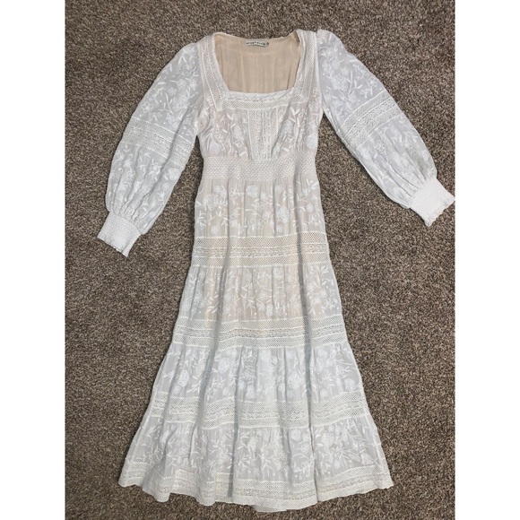 Alice + Olivia lace Finley midi dress RARE - Picture 4 of 12